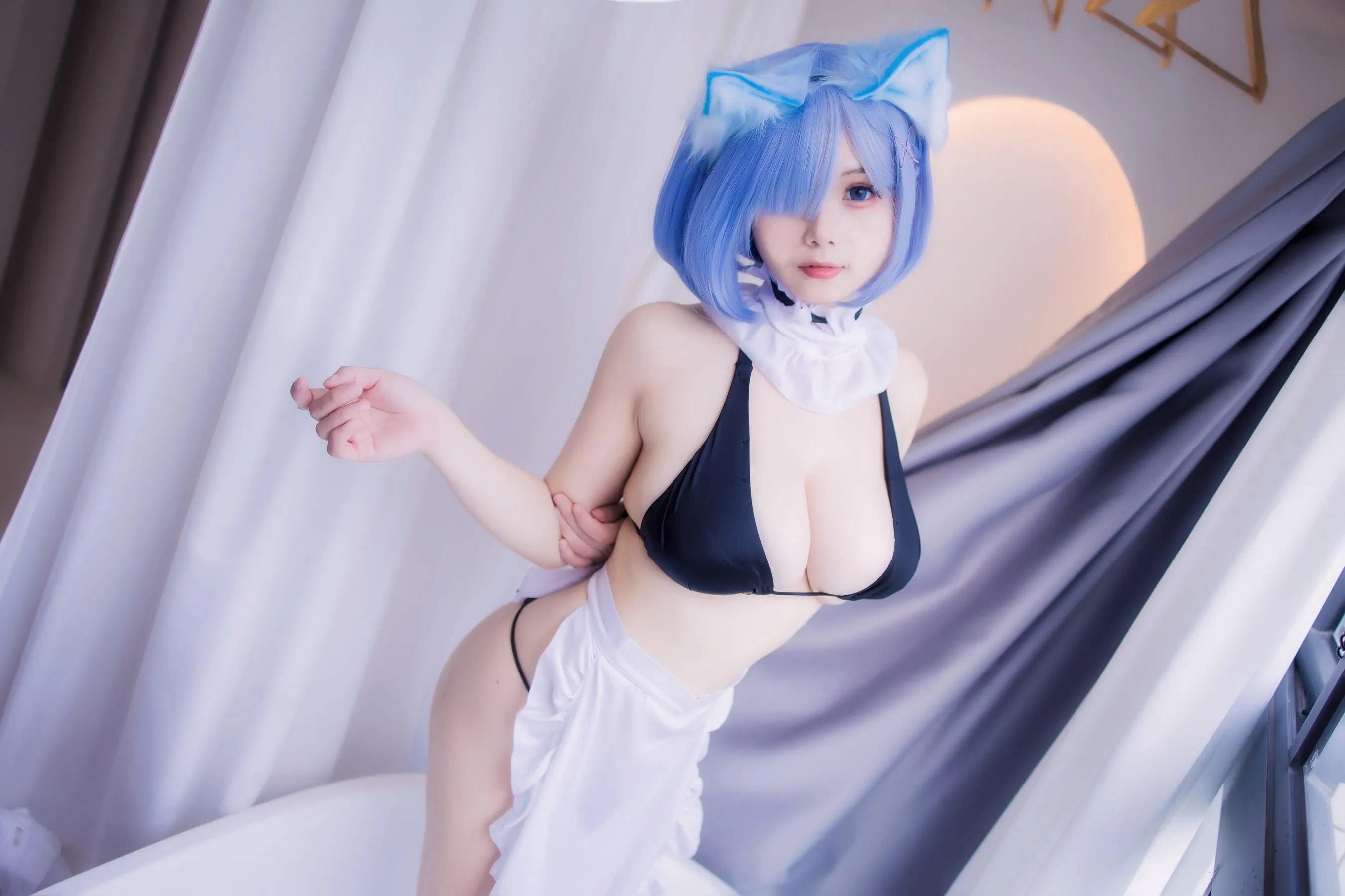 末夜787 – NO.09 蕾姆女仆泳装 [48P]插图6